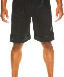 AND1 Men's All Courts Basketball Core Shorts (3XL 48/50, Black)