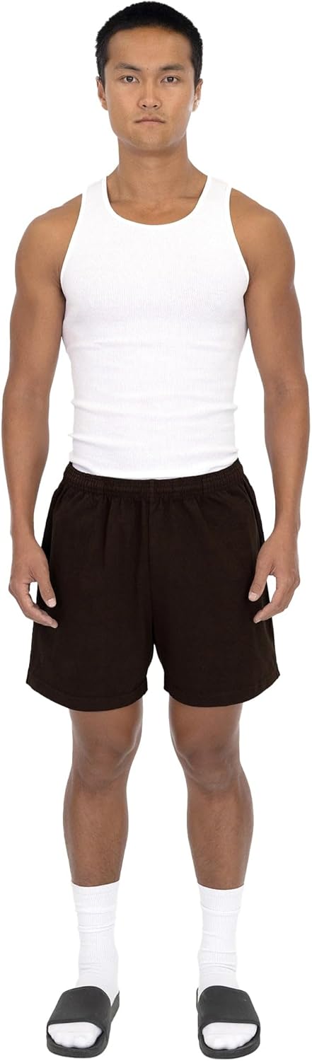 LOS ANGELES APPAREL 1242GD - Heavy Jersey Gym Men's Shorts - Athletic Mens Basketball Shorts - Image 13