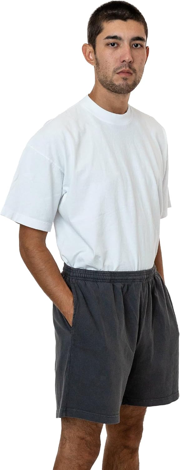 LOS ANGELES APPAREL 1242GD - Heavy Jersey Gym Men's Shorts - Athletic Mens Basketball Shorts - Image 10