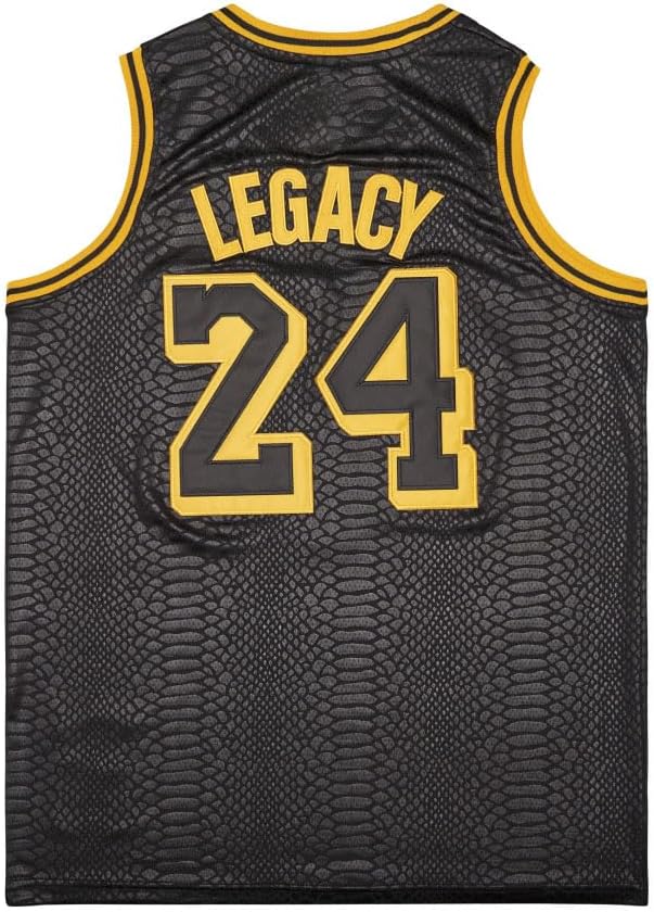 Men's Legend 8 24 Black Snakeskin Basketball Jersey - Image 3