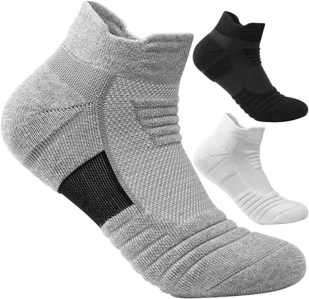 Basketball Socks, Men's Thick Towel Bottom, Medium Length, Sweat Absorbing Running, Outdoor Sports Socks - Image 3