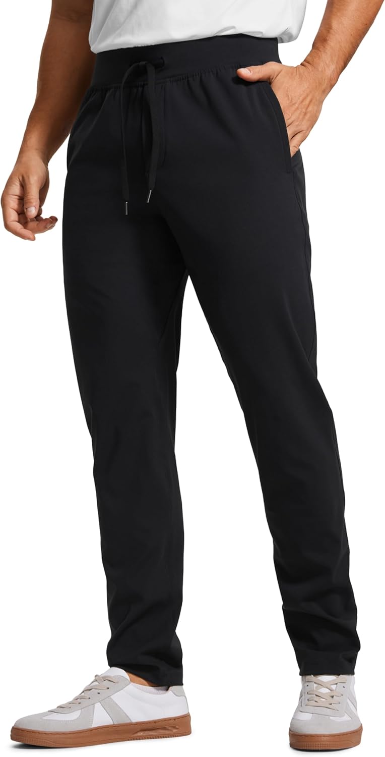 CRZ YOGA 4-Way Stretch Athletic Pants for Men 30" Workout Lounge Casual Work Jogger with Zip Pocket - Image 8