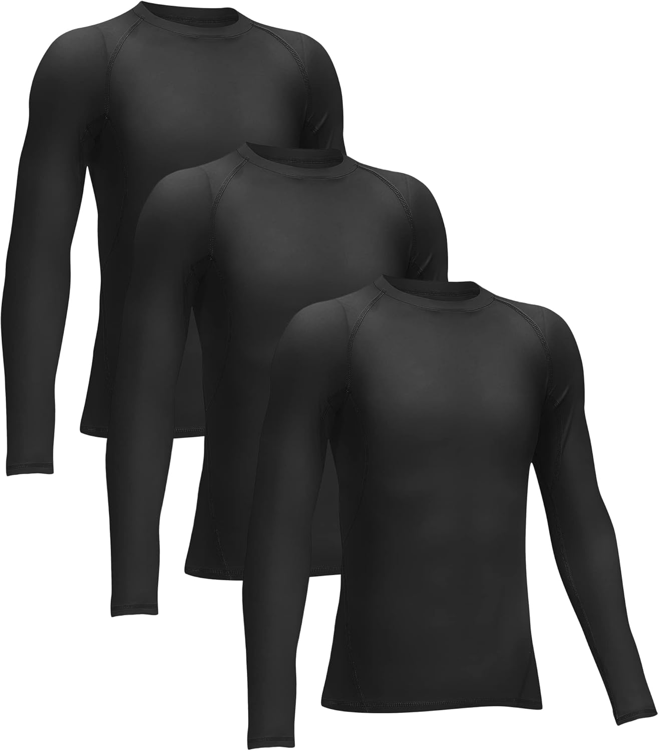 4 or 3 Pack Youth Boys' Compression Leggings Tights Athletic Pants Sports Base Layer for Kids Cold Gear - Image 9