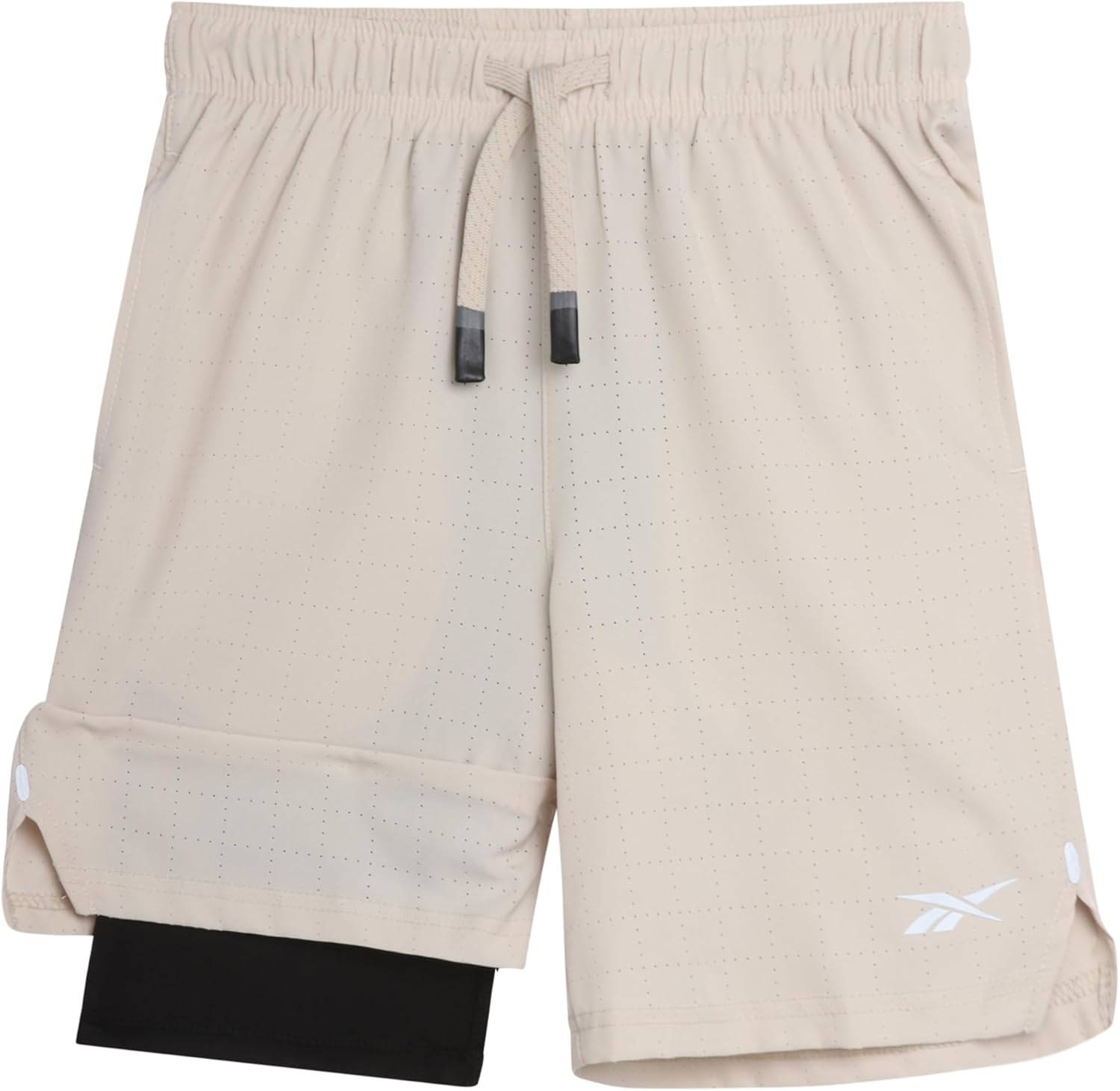 Reebok Boys Shorts - 2 in 1 Basketball Shorts with Compression Liner and Pockets - Gym and Running Boys Athletic Shorts - Image 7