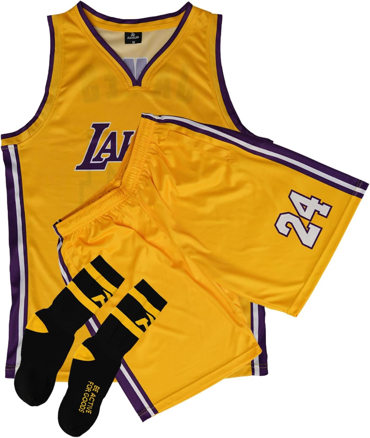 Adult Basketball Jersey 3 Piece Kit Sleeveless Mens Fan Jersey Athletic Mesh Top Sports Outfit - Image 14