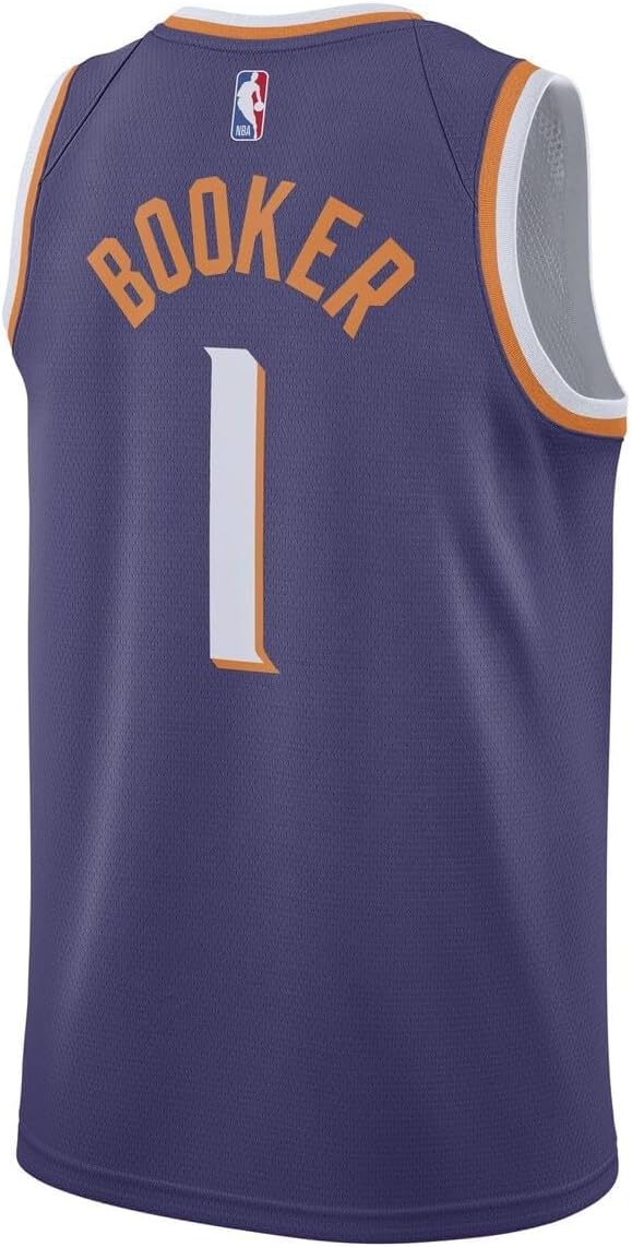 Devin Booker Phoenix Suns NBA Boys Youth 8-20 Purple Icon Edition Swingman Jersey - Image 3