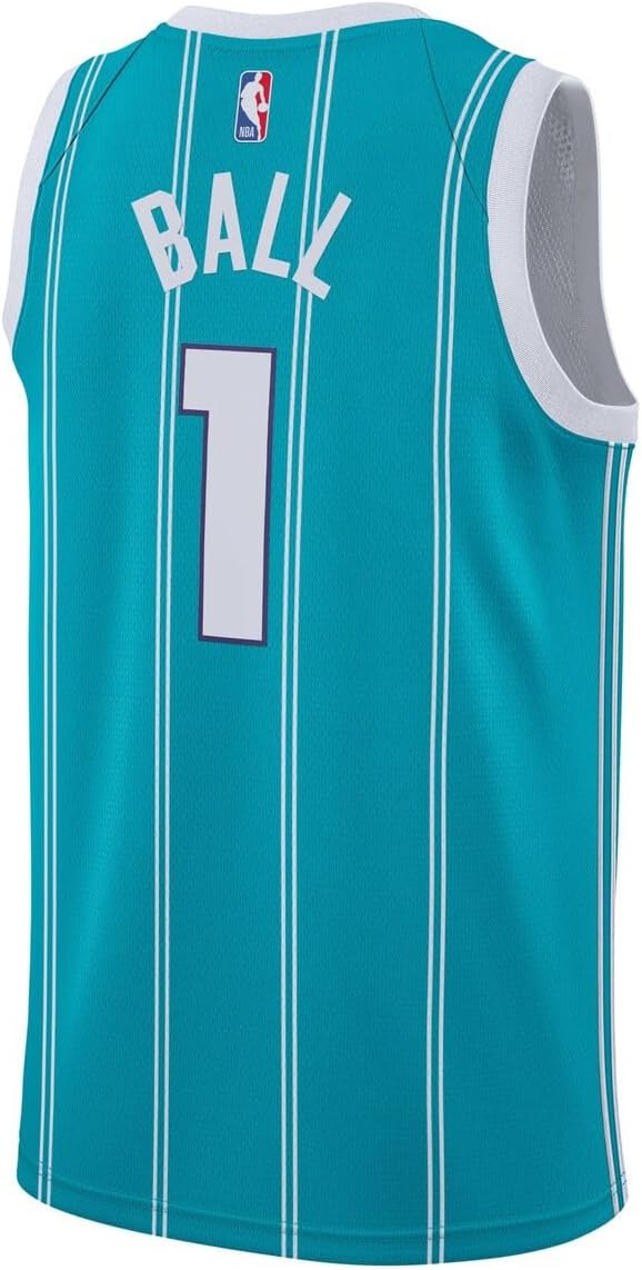 LaMelo Ball Charlotte Hornets NBA Kids Youth 8-20 Teal Icon Edition Swingman Jersey - Image 3