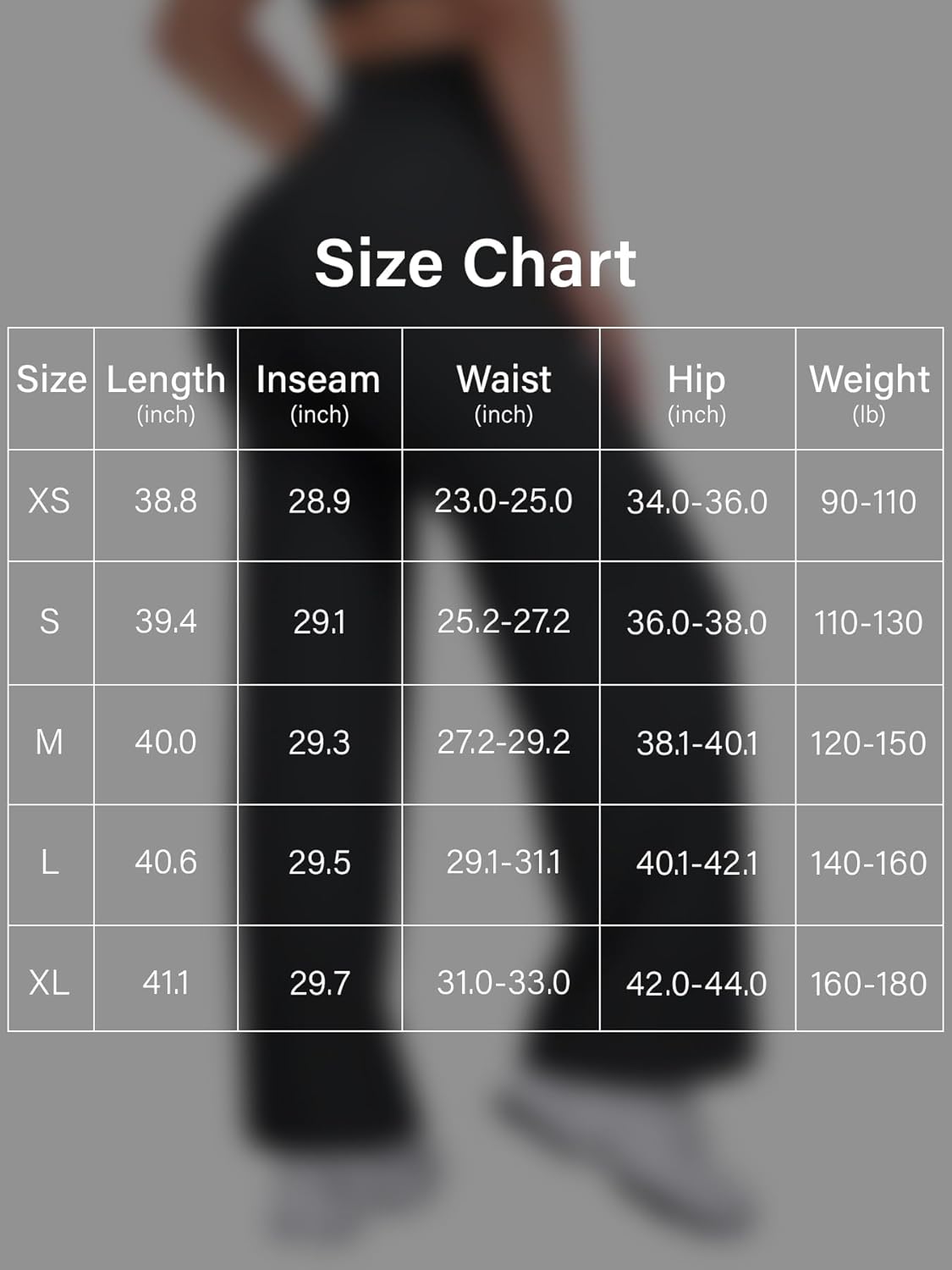 VOYJOY Straight Leggings Bottoms Wide Leg Pants for Women 29"/ 31.5"/33" High Waist Stretch Casual Sweatpants - Image 6