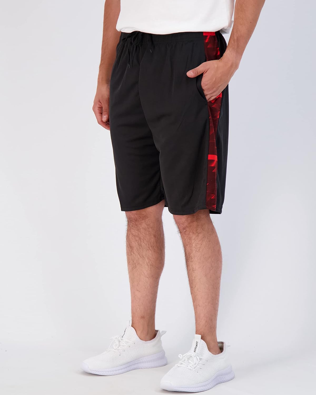 Real Essentials 3 Pack: Men’s Mesh Basketball & Athletic Performance Gym Shorts with Pockets (S-3X) - Image 2
