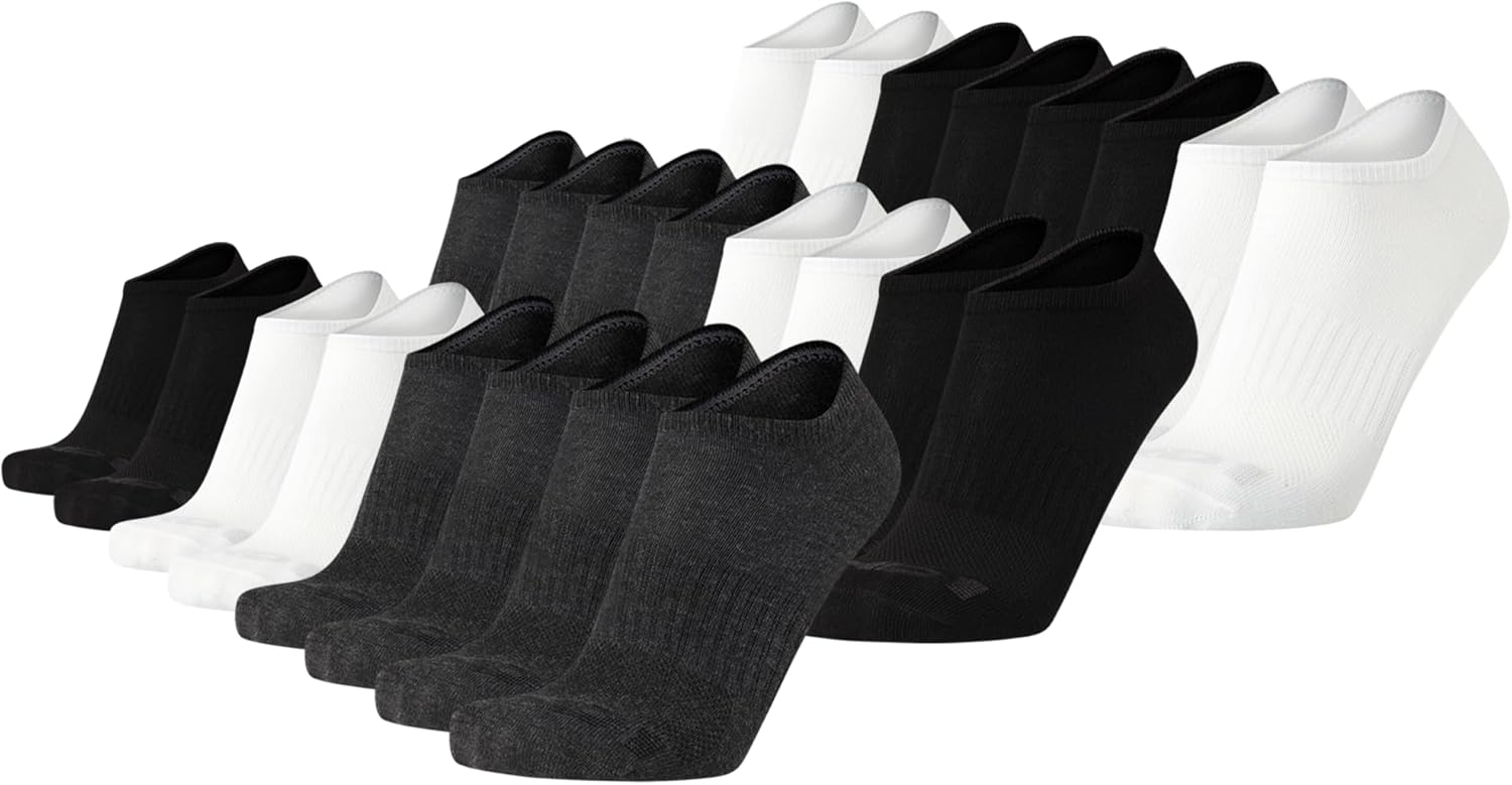 AND1 Men's Socks - Athletic Cushion Low Cut Socks (24 Pack) - Image 7