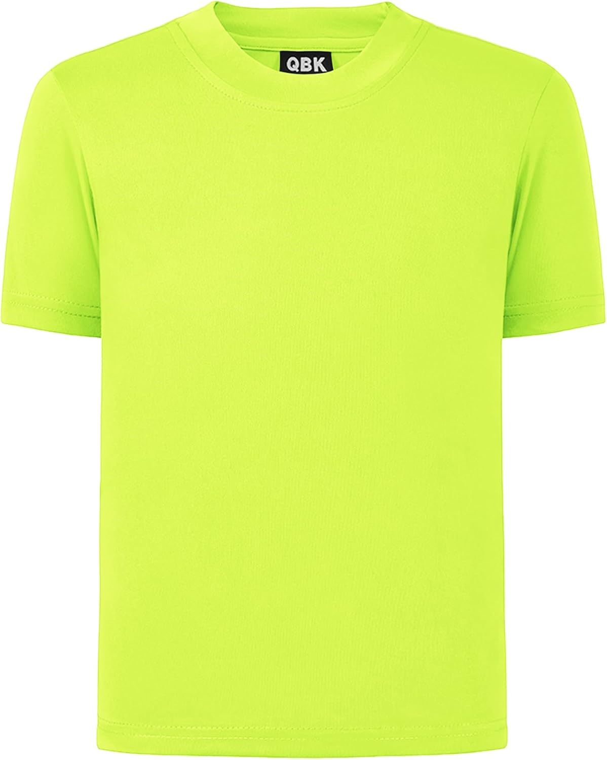 QBK 2T to Youth Neon Shirt Kids UPF 50+ Dry Fit Athletic Short Sleeve Rash Guard T Shirts for Boys Girls Sports Undershirt - Image 19
