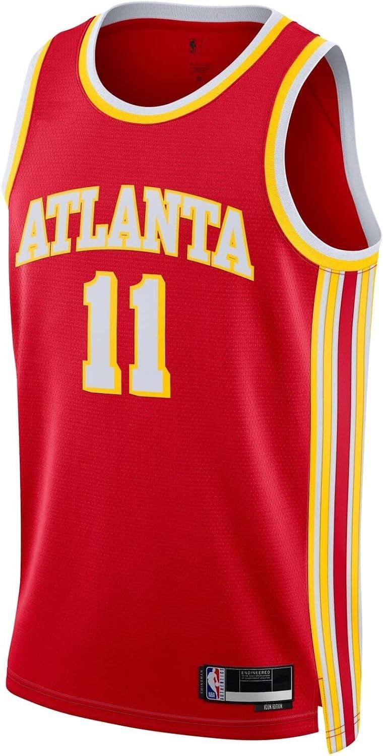 Trae Young Atlanta Hawks NBA Kids Youth 8-20 Red Icon Edition Swingman Jersey - Image 2