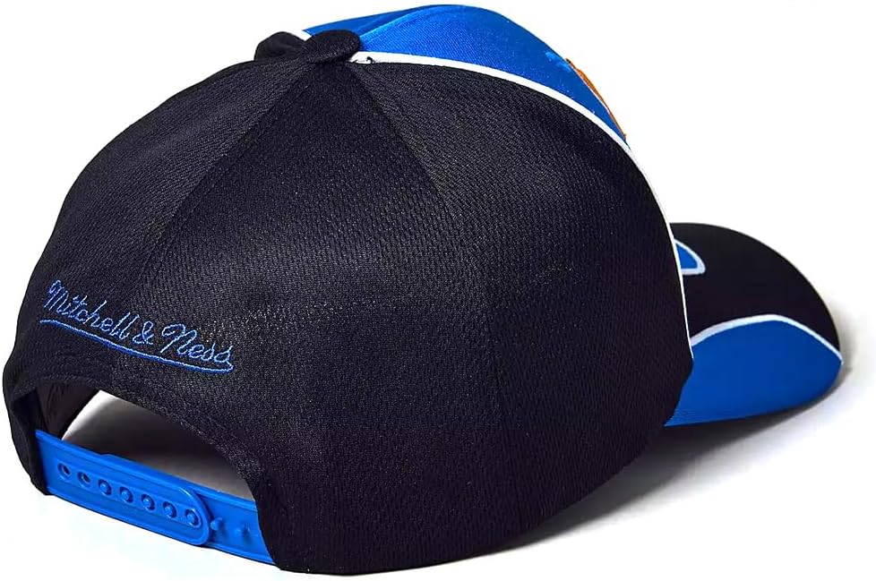 Mitchell & Ness NY New York Knicks NBA Jersey Snapback Cap, Adjustable Hat Blue Black - Image 2