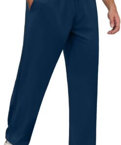 COOFANDY Men Jogger Yoga Sweatpants Casual Athletic Elastic Waist Pants Open Bottom Trouser Jersey Knit Pants with Pockets