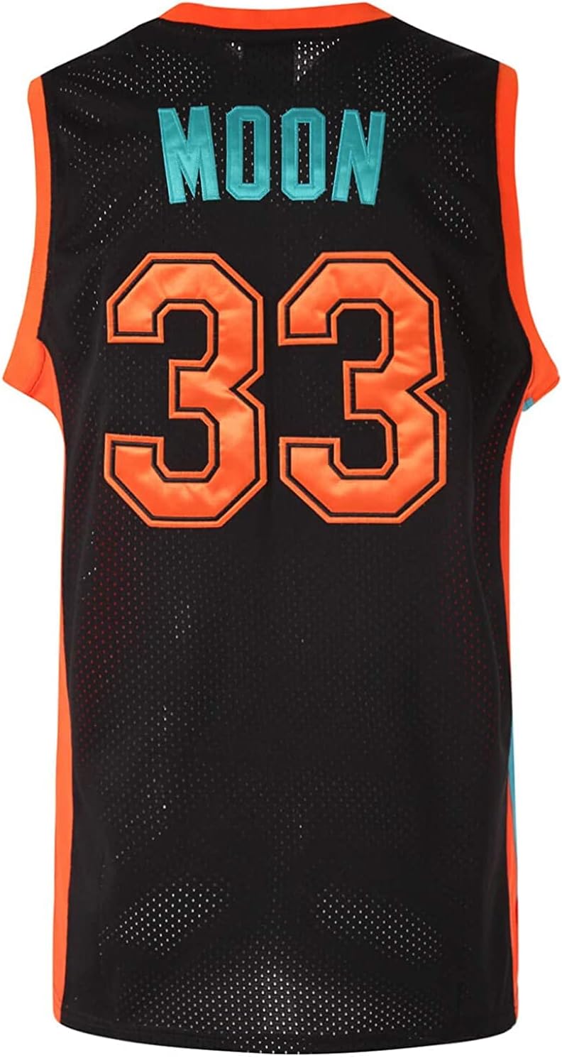 BOROLIN Mens Basketball Jersey #33 Jackie Moon Flint Tropics 90s Movie Shirts - Image 4