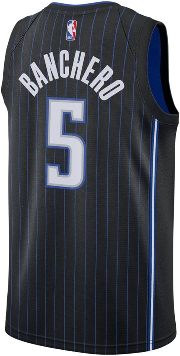 Paolo Banchero Orlando Magic NBA Kids Youth 8-20 Black Icon Edition Swingman Jersey - Image 3