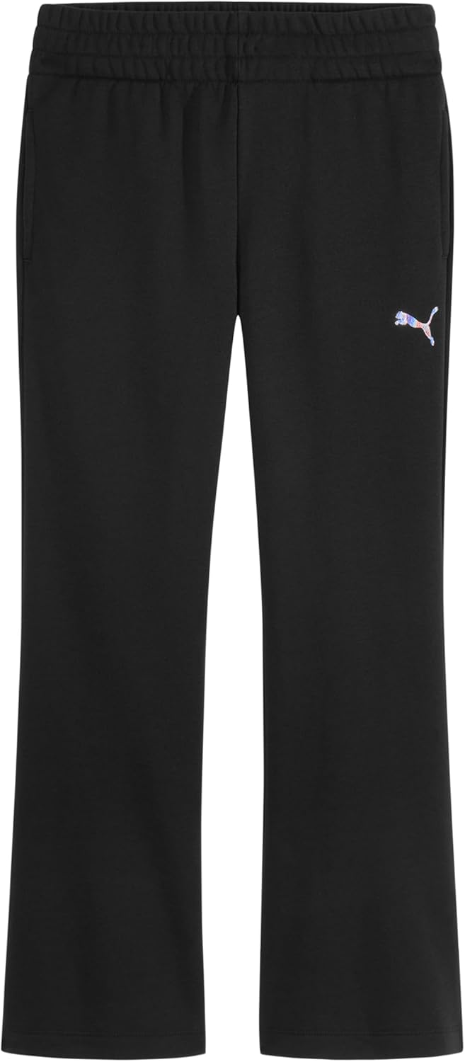 PUMA Girls' Wide Leg Pant, Flare Cut, Elastic Waistband - Image 8