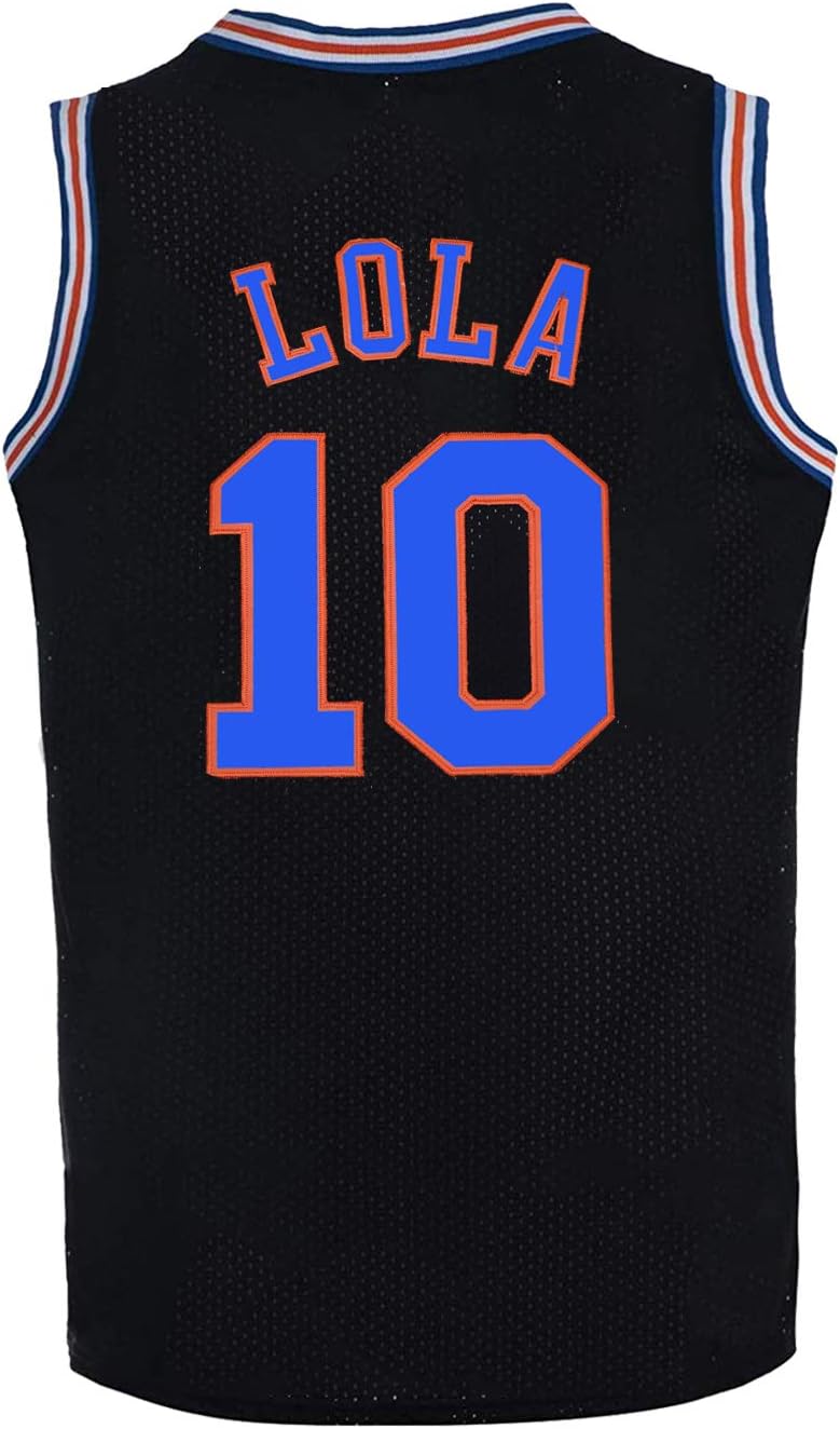 Men's Basketball Jersey #10 Lola Space Movie Sports Shirts 90s Hiphop Party Clothing - Image 4