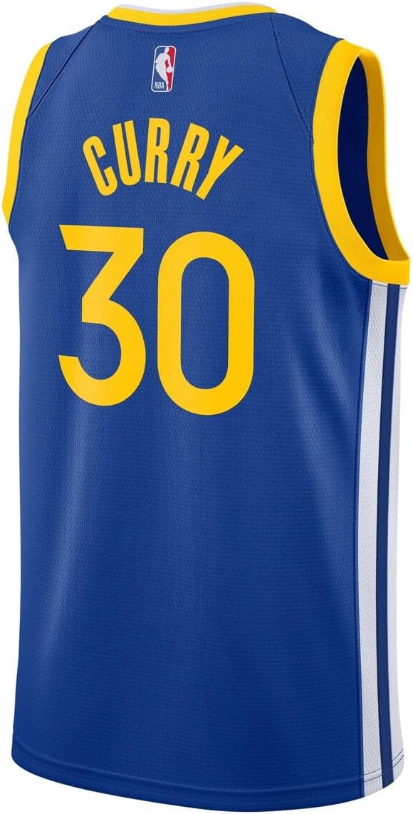 Stephen Curry Golden State Warriors NBA Kids Youth 8-20 Blue Icon Edition Swingman Jersey - Image 3