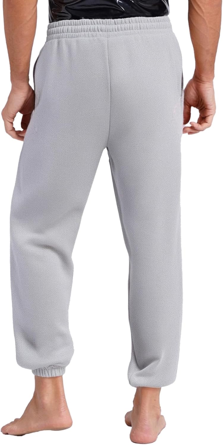 YiZYiF Men's Solid Color Sweatpants with Pockets Cotton Joggers Sports Pants Basketball Jogging Trousers - Image 2