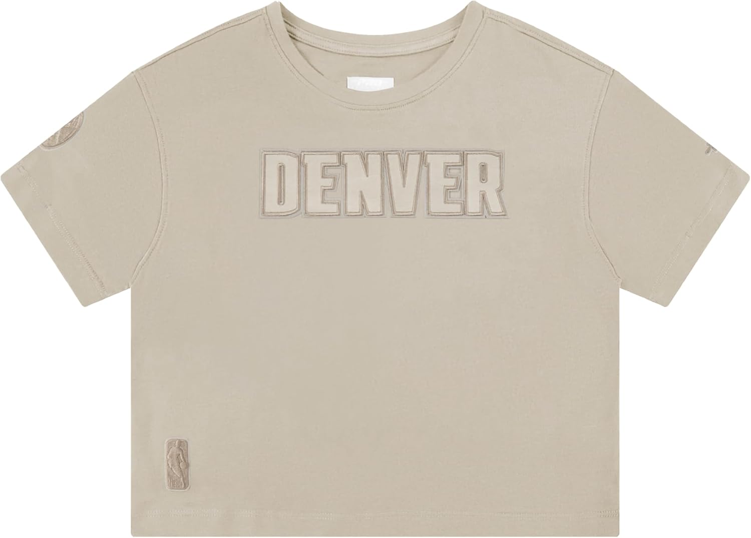 Pro Standard Big Girls NBA Neutral Cotton Short Sleeve Boxy Tee - Image 48