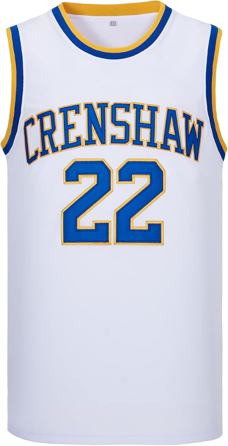 McCall #22 Wright #32 Love and Basketball Moive Crenshaw Basketball Jersey - Image 8