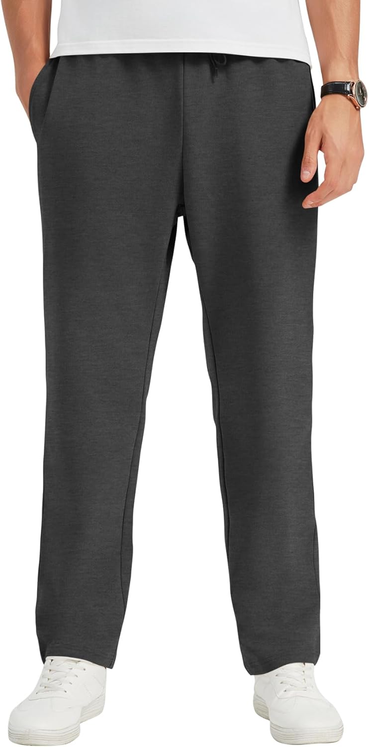 Idtswch 30/32/34/36/38/40 Long Inseam Mens Tall Sweatpants Open Bottom Joggers Athletic Yoga Pants with Pockets - Image 13