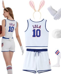 KaKaxi Halloween Cosutme for Women 2024 Basketball Jersey Outfit and Accessories