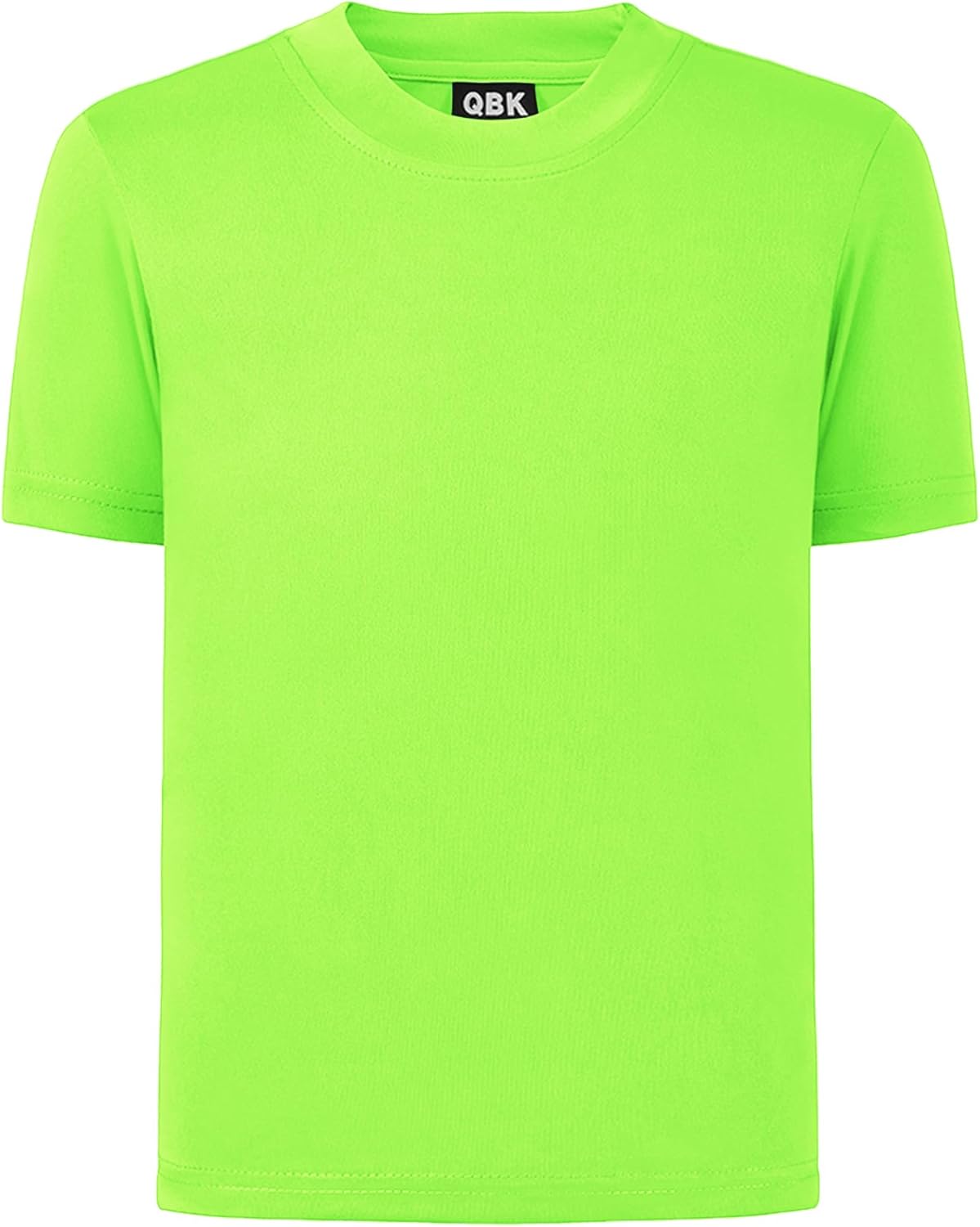 QBK 2T to Youth Neon Shirt Kids UPF 50+ Dry Fit Athletic Short Sleeve Rash Guard T Shirts for Boys Girls Sports Undershirt - Image 10