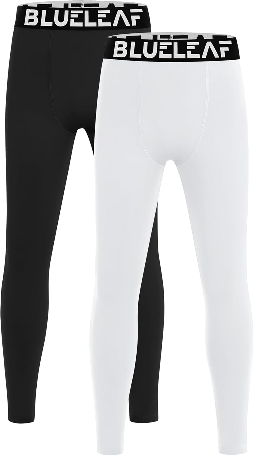 Blueleaf Boys Compression Leggings Youth Athletic Tights Basketball Pants Quick Dry Sports Base Layer for Football Baseball - Image 10