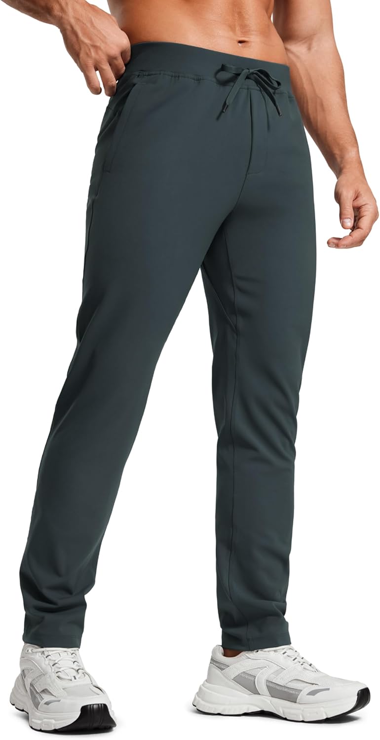CRZ YOGA 4-Way Stretch Athletic Pants for Men 30" Workout Lounge Casual Work Jogger with Zip Pocket - Image 17