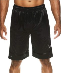 AND1 Men's All Courts Basketball Core Shorts (Medium 32/34, Black)