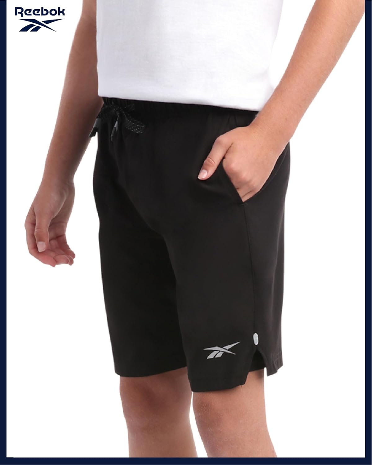 Reebok Boys Shorts - 2 in 1 Basketball Shorts with Compression Liner and Pockets - Gym and Running Boys Athletic Shorts - Image 6