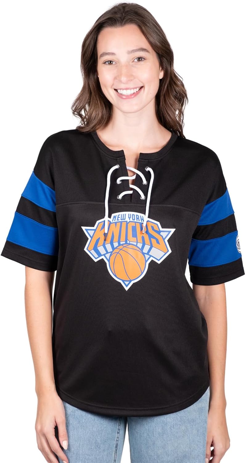 Ultra Game Women's NBA Official Super Soft Mesh Lace-up Jersey Shirt - Image 13