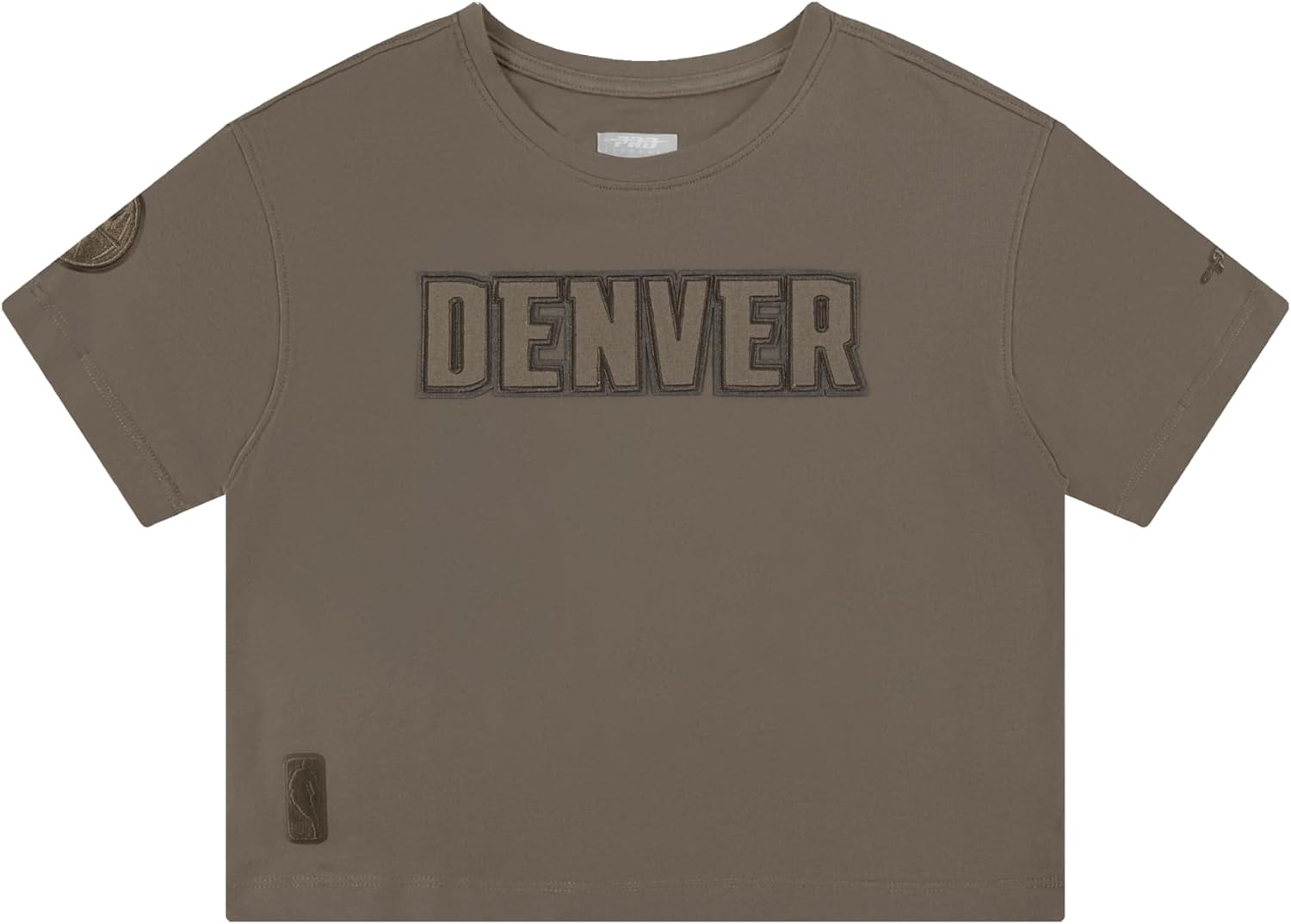 Pro Standard Big Girls NBA Neutral Cotton Short Sleeve Boxy Tee - Image 47