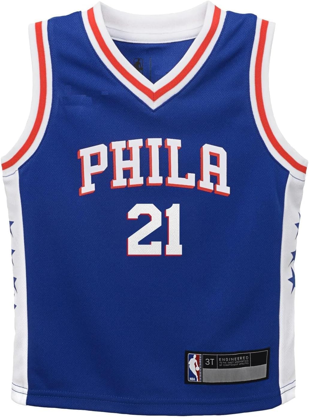 Joel Embiid Philadelphia 76ers NBA Boys Kids 4-7 Blue Icon Edition Player Jersey - Image 2