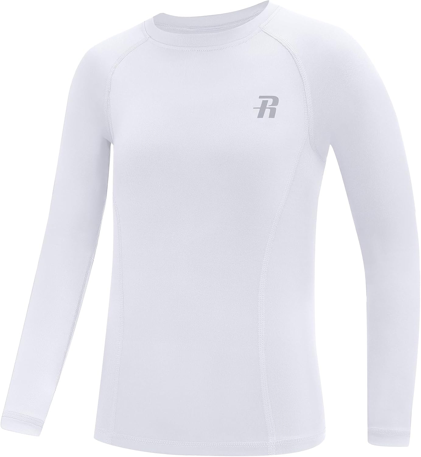 Runhit Boys Compression Shirt Kids Long Sleeve Athletic Undershirt Youth Quick Dry Base Layer for Football Baseball