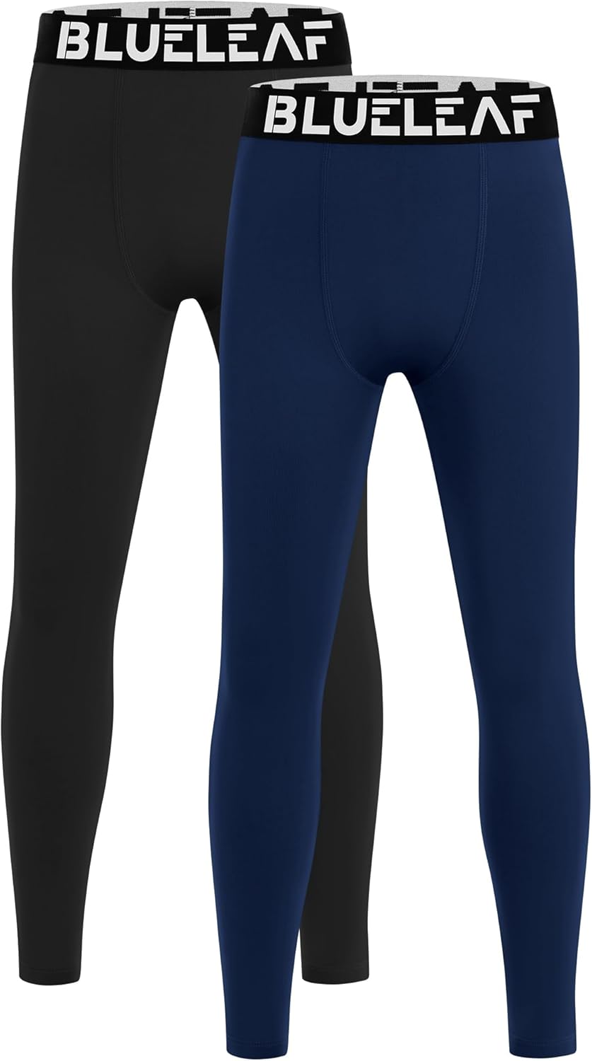 Blueleaf Boys Compression Leggings Youth Athletic Tights Basketball Pants Quick Dry Sports Base Layer for Football Baseball - Image 9