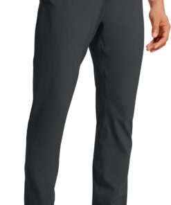 CRZ YOGA 4-Way Stretch Athletic Pants for Men 30" Workout Lounge Casual Work Jogger with Zip Pocket