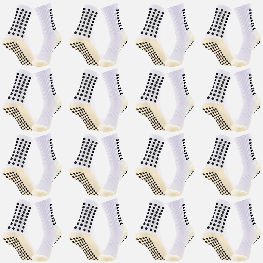 16 Pairs Grip Soccer Socks for Men Non Slip Sock with Anti Slip Grip Pads - Image 7