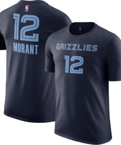 Ja Morant Memphis Grizzlies NBA Kids Youth 4-20 Navy Icon Edition Performance Player T-Shirt (Size 7)