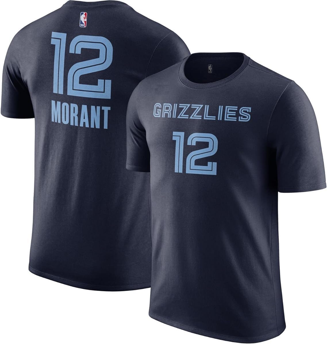 Ja Morant Memphis Grizzlies NBA Kids Youth 4-20 Navy Icon Edition Performance Player T-Shirt (Size 7)