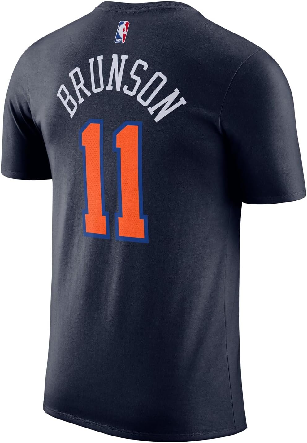 Jalen Brunson New York Knicks NBA Kids Youth 4-20 Navy Statement Edition Performance Jersey T-Shirt - Image 3