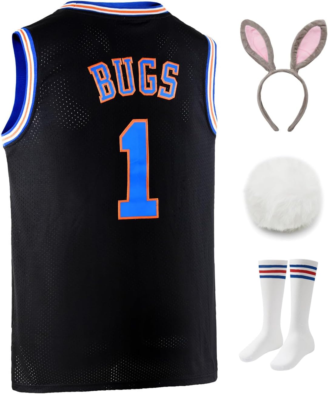 Youth Basketball Jersey Bugs #1 Moive Sport Jerseys Bunny Shirts for Kids - Image 7