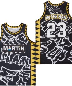 Men's #23 Martin Movie Basketball Jersey Stitched S-XXL
