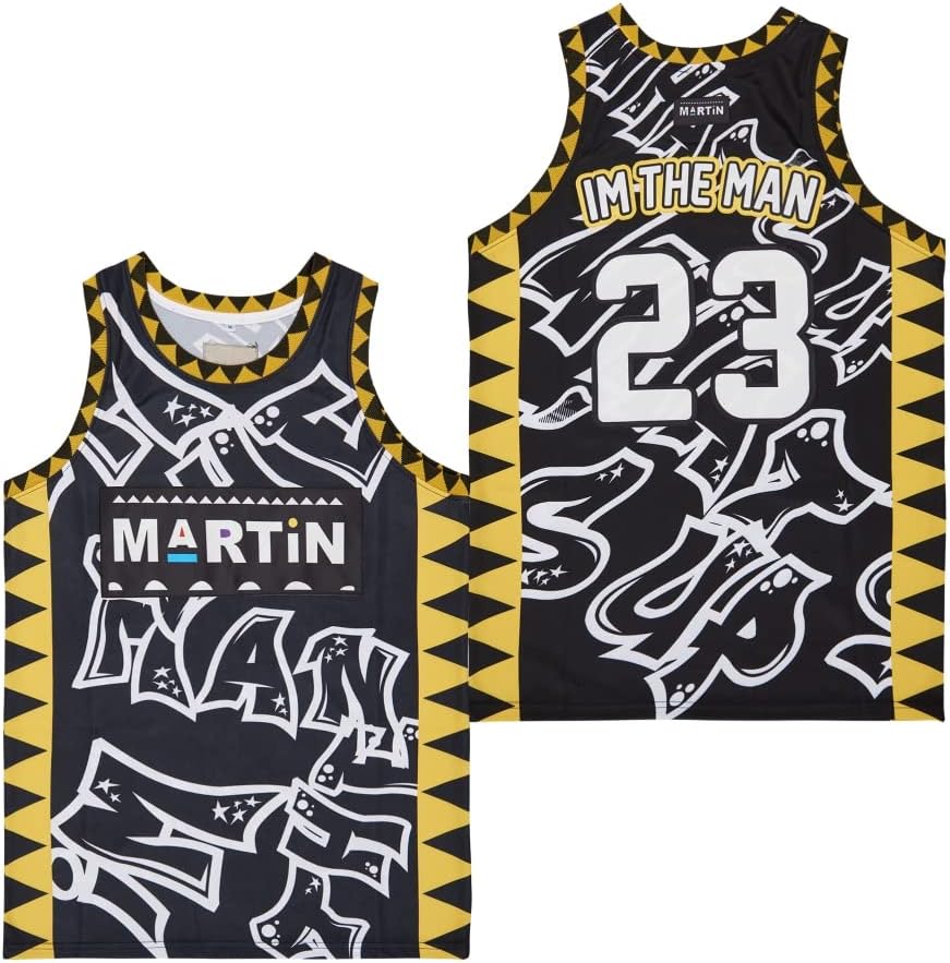 Men's #23 Martin Movie Basketball Jersey Stitched S-XXL