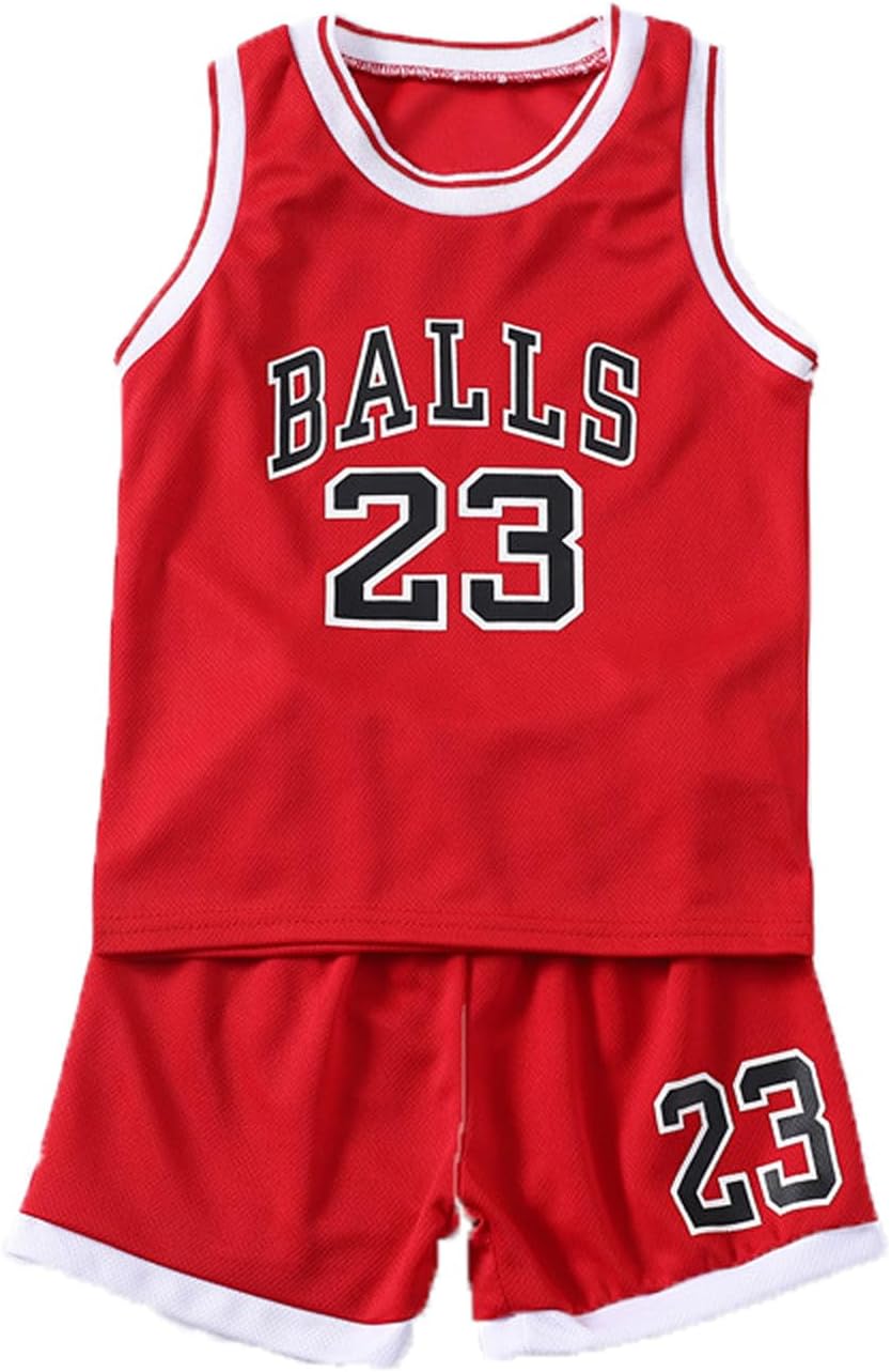 Toddler Baby Boys Basketball Jersey Outfit Toddler Kids Sports Shorts Set Summer Clothes - Image 11