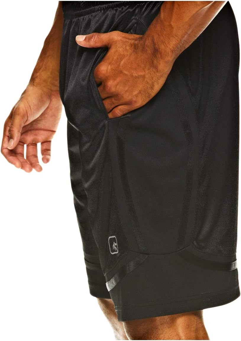 AND1 Men's All Courts Basketball Core Shorts (3XL 48/50, Black) - Image 3