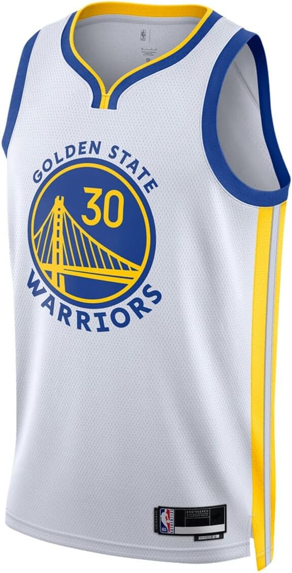 Stephen Curry Golden State Warriors NBA Kids Youth 8-20 Association Edition White Swingman Jersey - Image 2