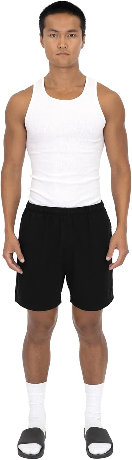 LOS ANGELES APPAREL 1242GD - Heavy Jersey Gym Men's Shorts - Athletic Mens Basketball Shorts - Image 7